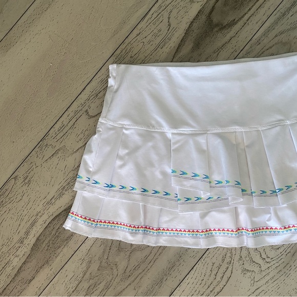 Lucky In Love Sahara Pleat Tier Tennis Pickleball Skort Size XL - Picture 6 of 14